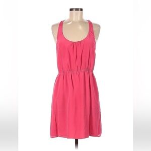 100% Silk dress Broadway & Broome coral pink sz S